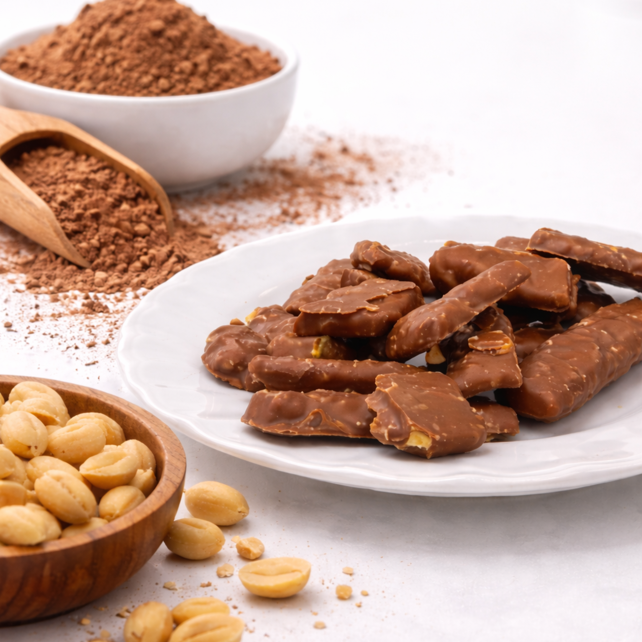 大容量でお得感たっぷり！ピーナッツチョコ 1kg